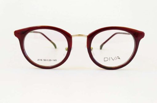 Armação Diva para grau vermelho com dourado